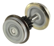 Gützold 31050010-35 - H0 - Gützold Radsatz mit Zahnrad und Haftreifen, grau